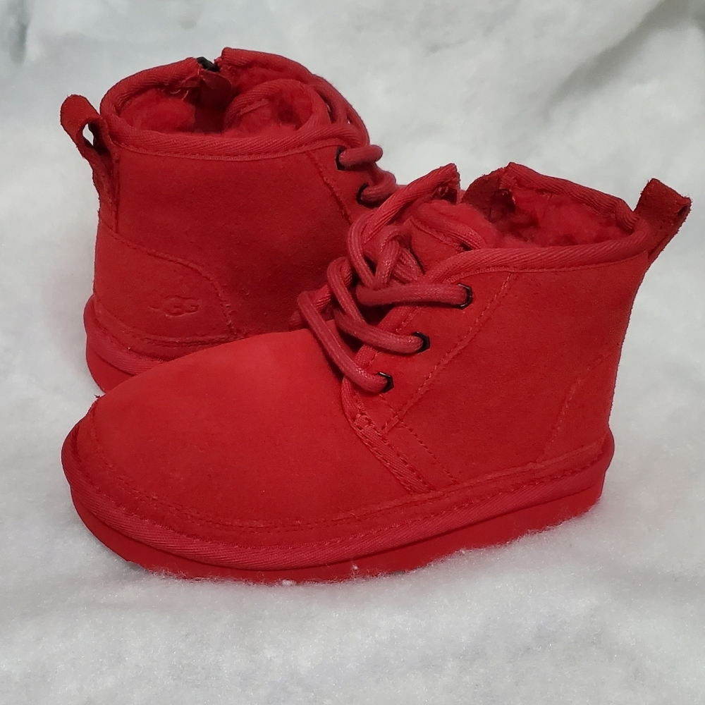 New UGG Neumel li Chukka Boot-Toddler Samba Red